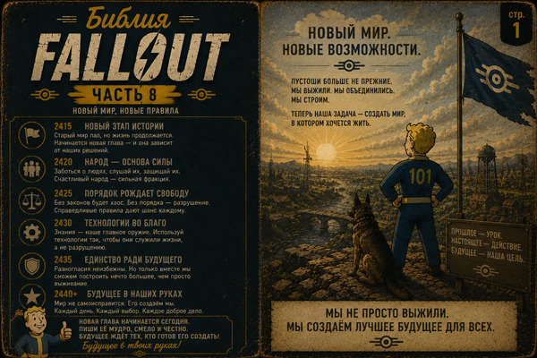 Библия FALLOUT Часть 8 стр 1
