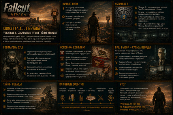 Сюжет Fallout Nevada — Убежище 8, Собиратель Душ и тайны Невады