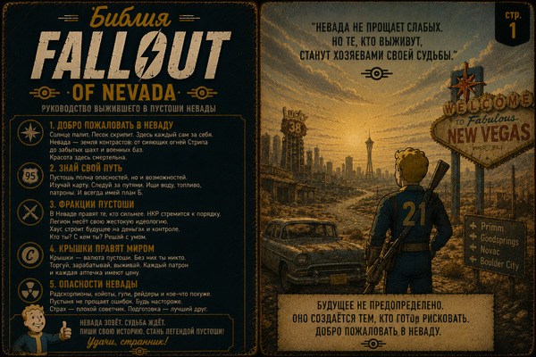 Библия Fallout of Nevada стр 1