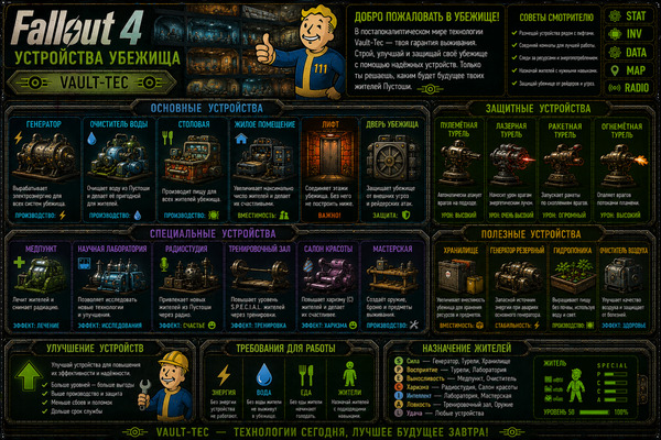 Устройства Fallout 4 — терминалы, технологии, приборы и механизмы