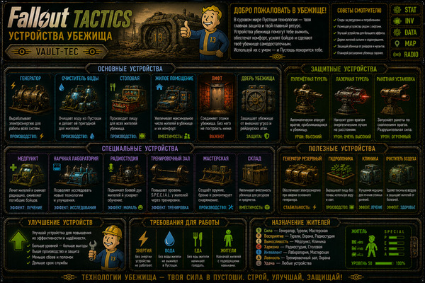 Устройства Fallout Tactics — терминалы, приборы, технологии и механизмы