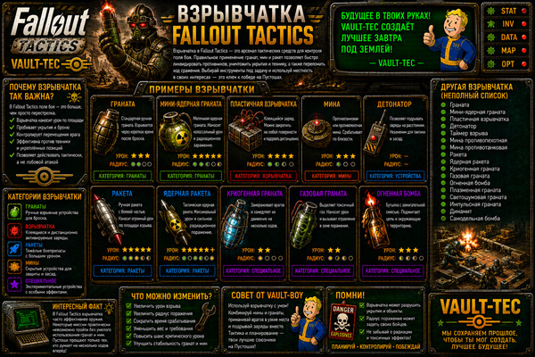 Взрывчатка Fallout Tactics — гранаты, мины, подрывы и тактика боя