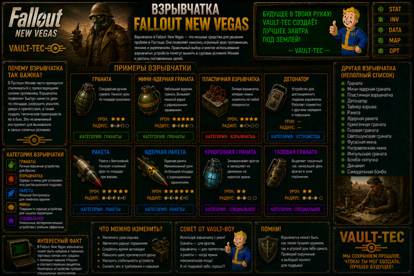 Взрывчатка Fallout New Vegas — гранаты, мины, заряды и тактика боя