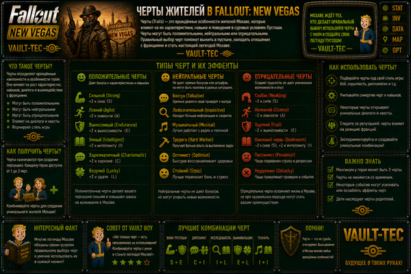 Способности персонажа Fallout New Vegas — перки, бонусы и развитие героя
