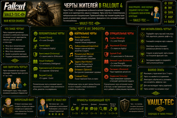 Способности персонажа Fallout 4 — перки, SPECIAL, бонусы и развитие героя