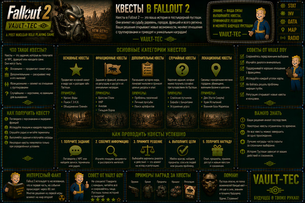 Квесты Fallout 2 — задания, прохождение и варианты решений