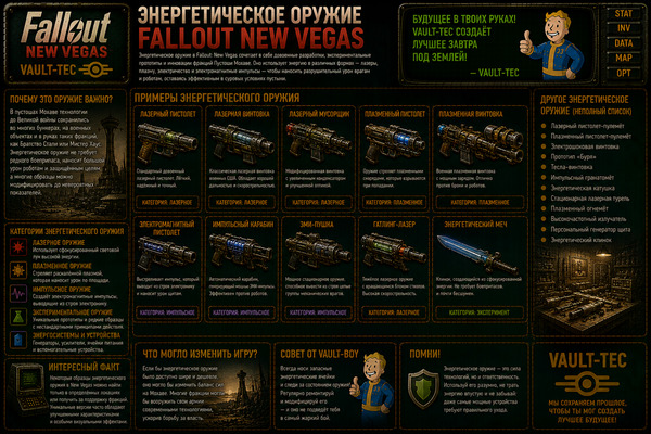 Энергетическое оружие Fallout New Vegas — лазеры, плазма и Energy Weapons